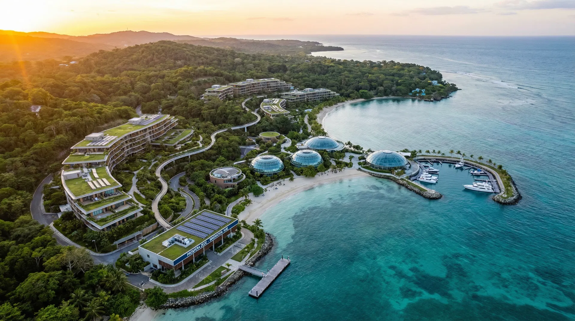 Próspera Aerial View