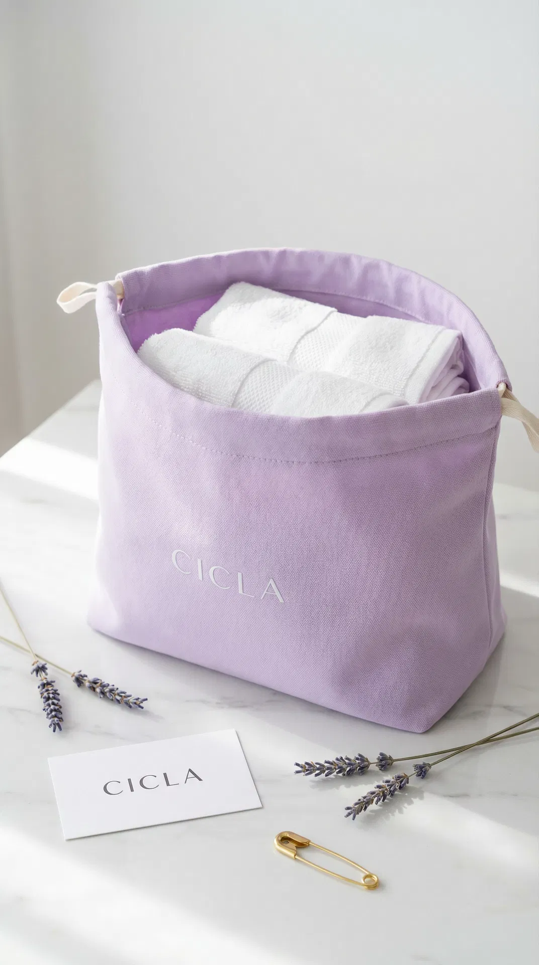 CICLA branded laundry bag — luxury concierge service Miami
