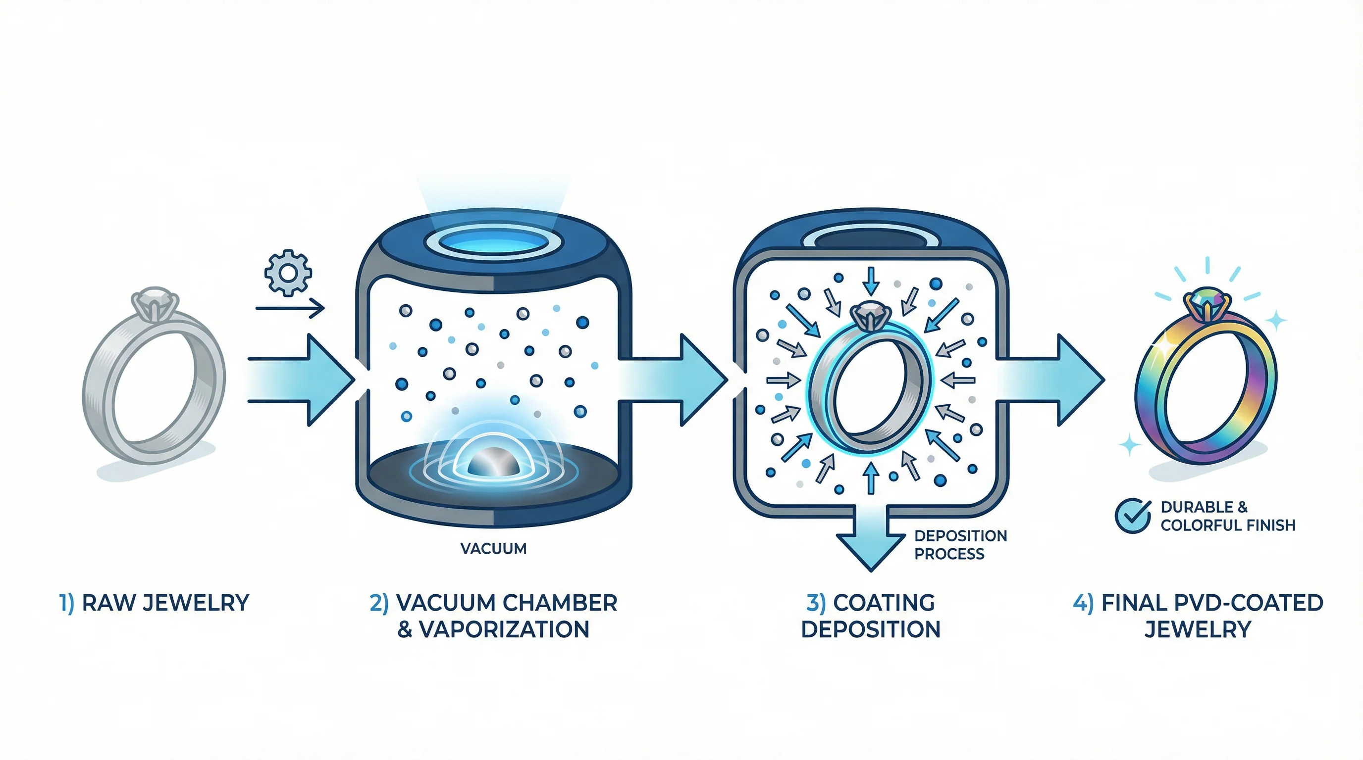 Best Steel Jewelry Manufacturers 2026: Expert Guide 2 PVD coating process diagram