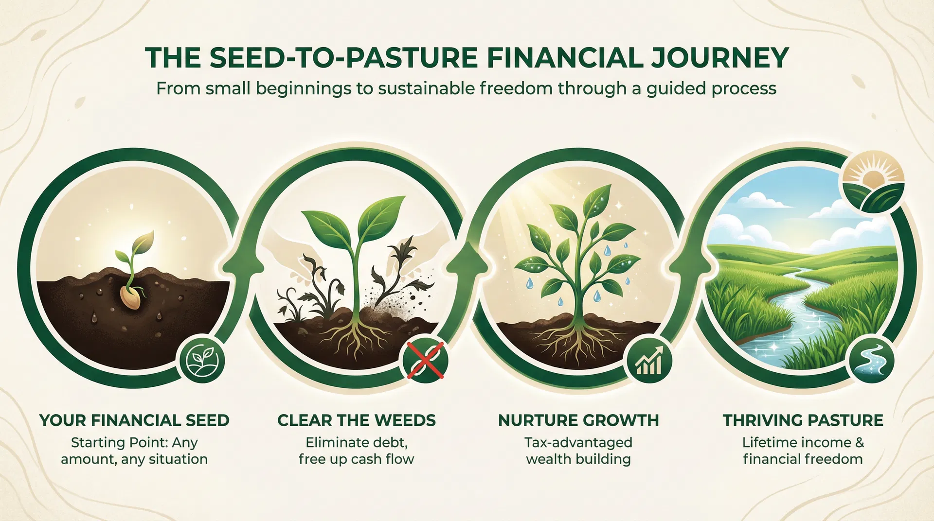 Seed-to-Pasture Financial Journey: From small beginnings to sustainable freedom
