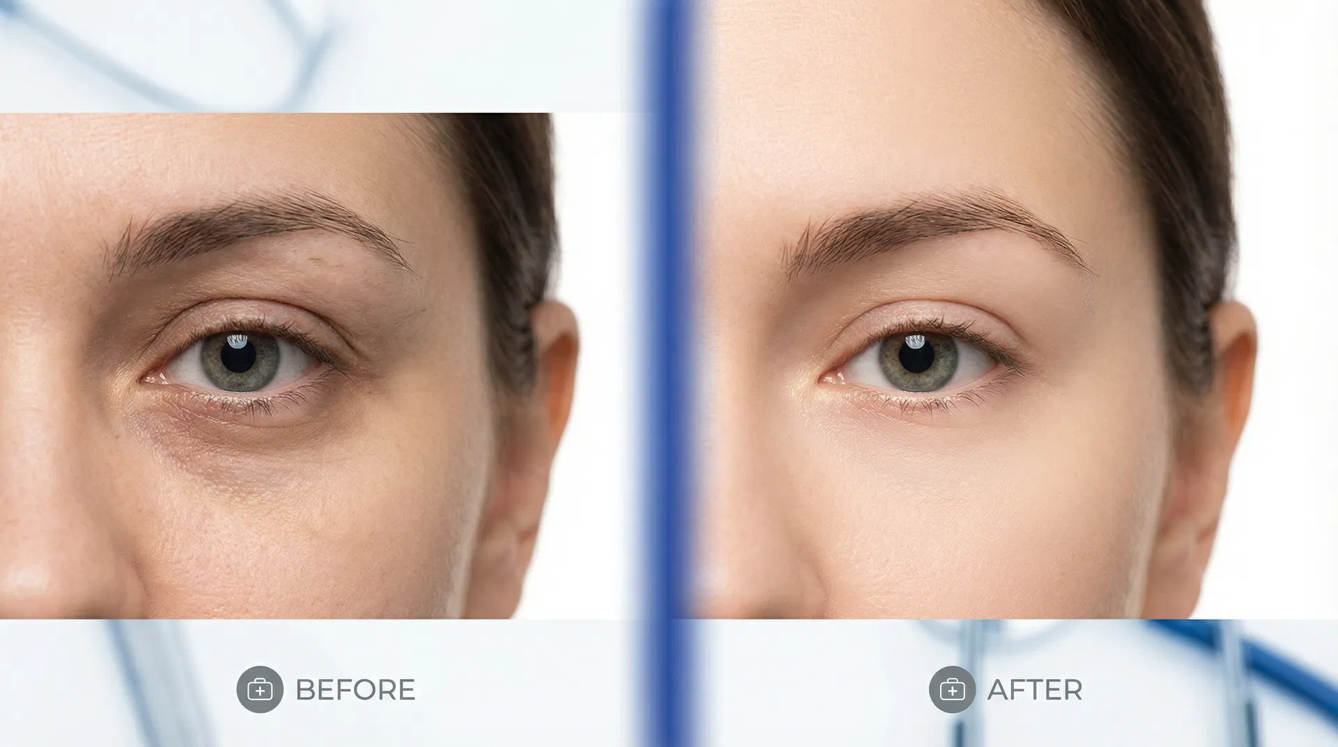 Before and after simulation concept