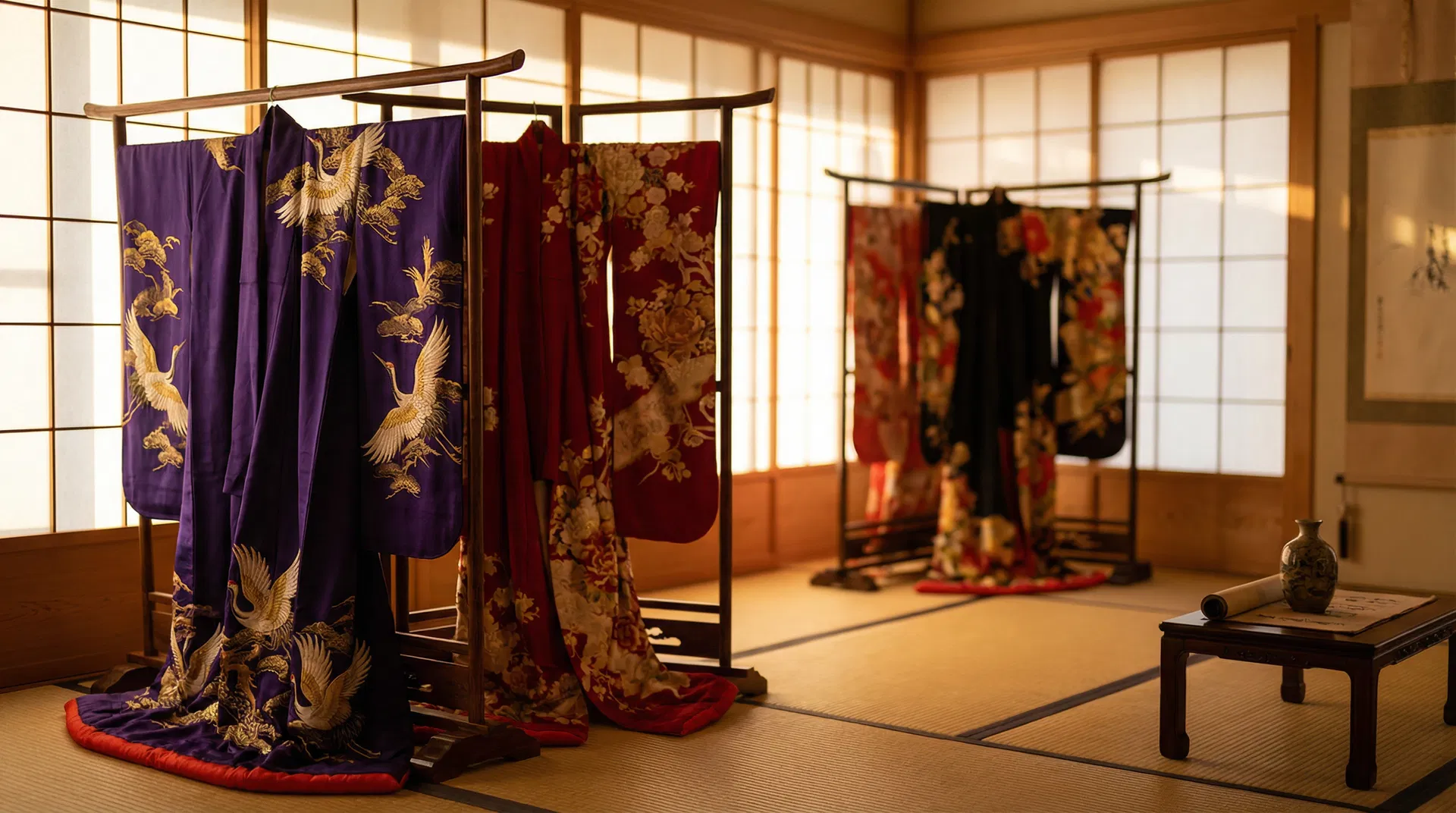 美しい着物のコレクション