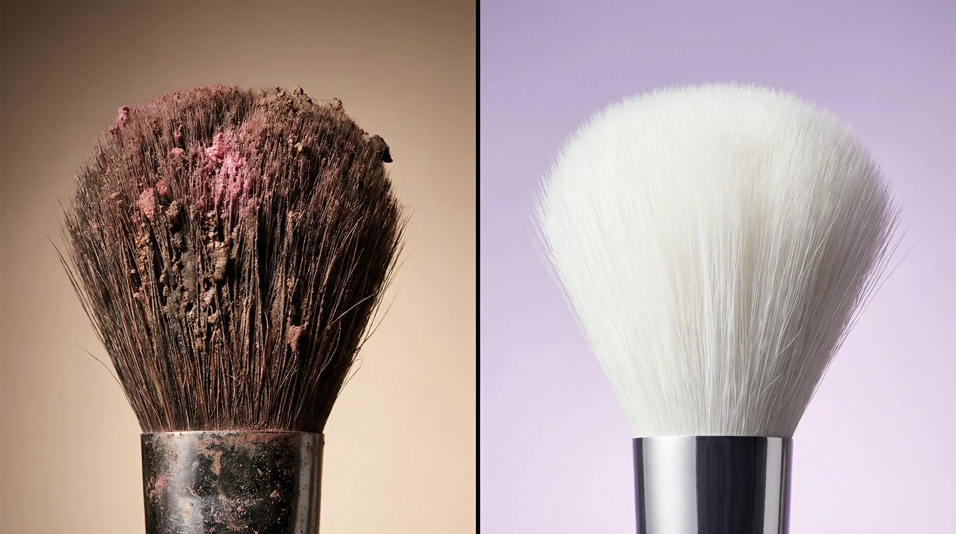 Trước và sau khi sử dụng Brush Clean Pro