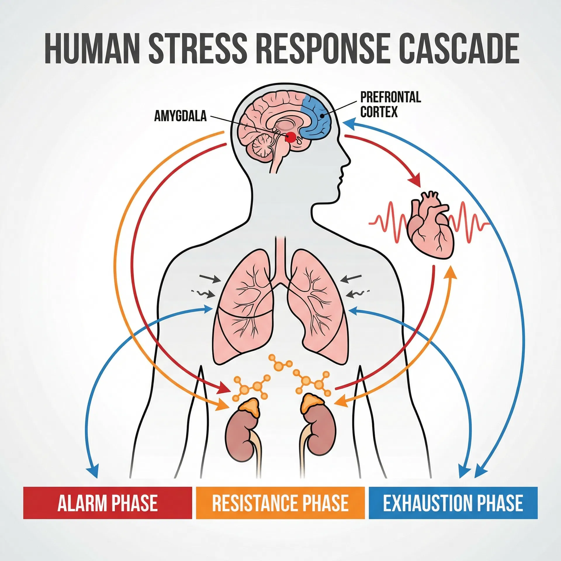 Human Stress Response Cascade