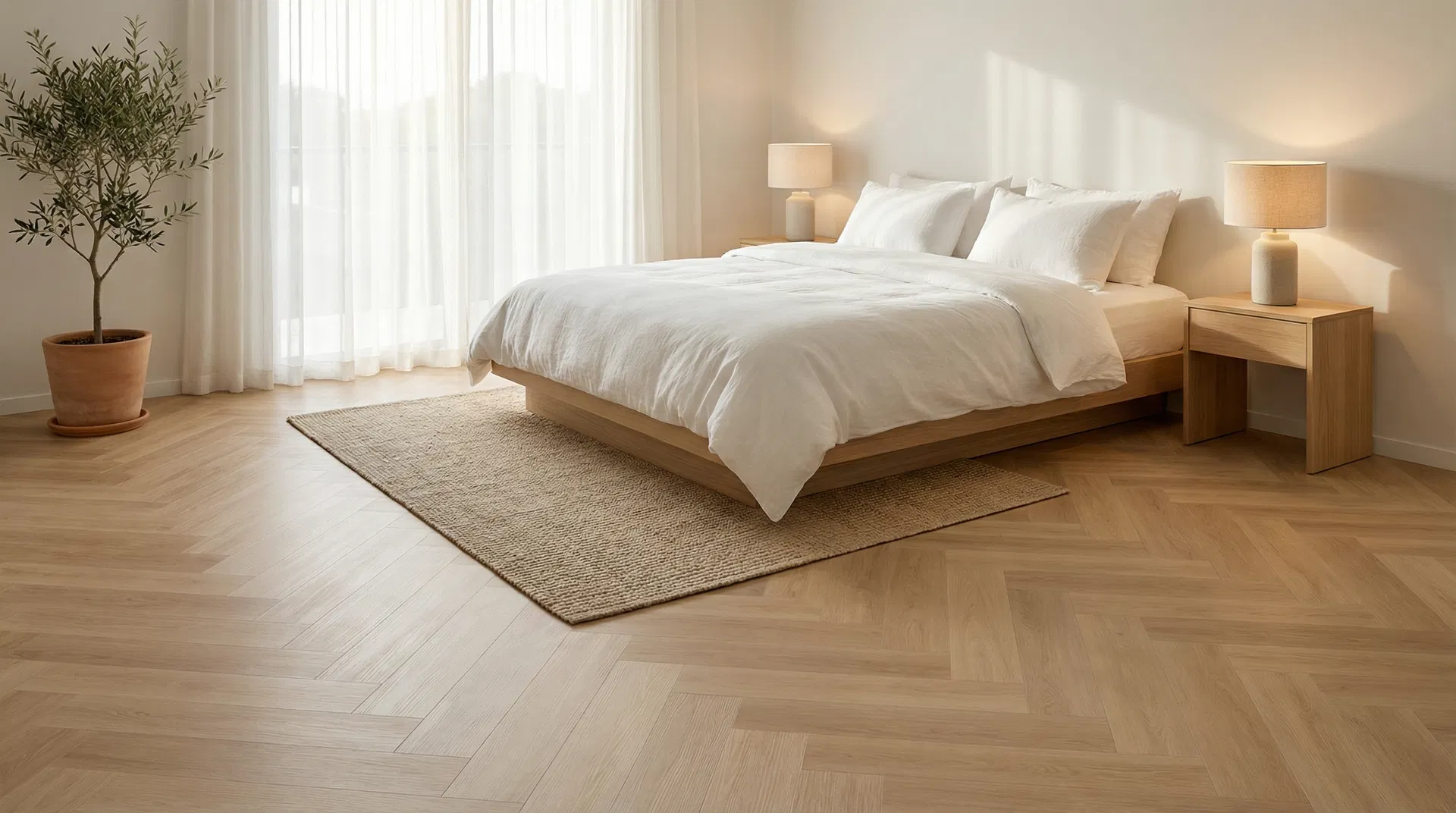 พื้น SPC Beech ก้างปลา