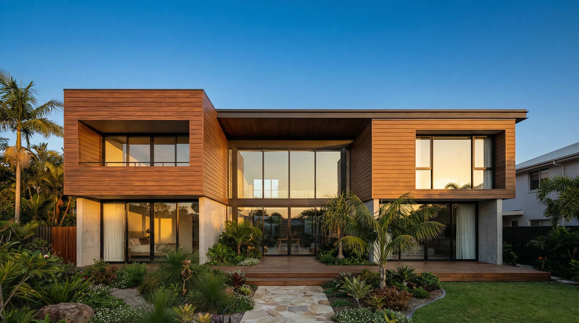 ผนัง WPC สีวอลนัท