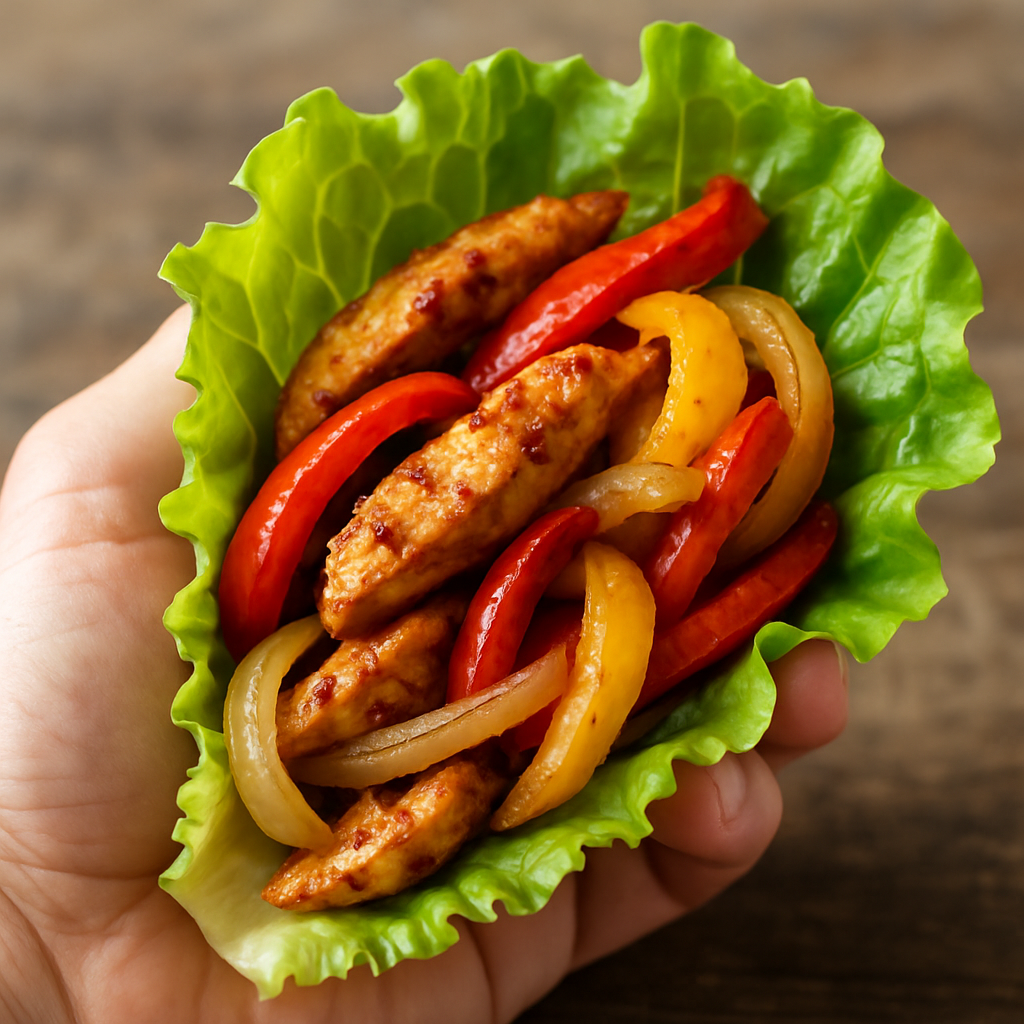 Chicken Fajita Lettuce Wraps
