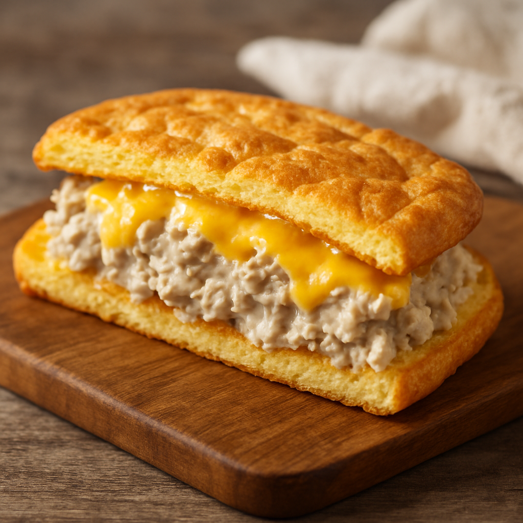 Tuna Melt on Keto Cloud Bread