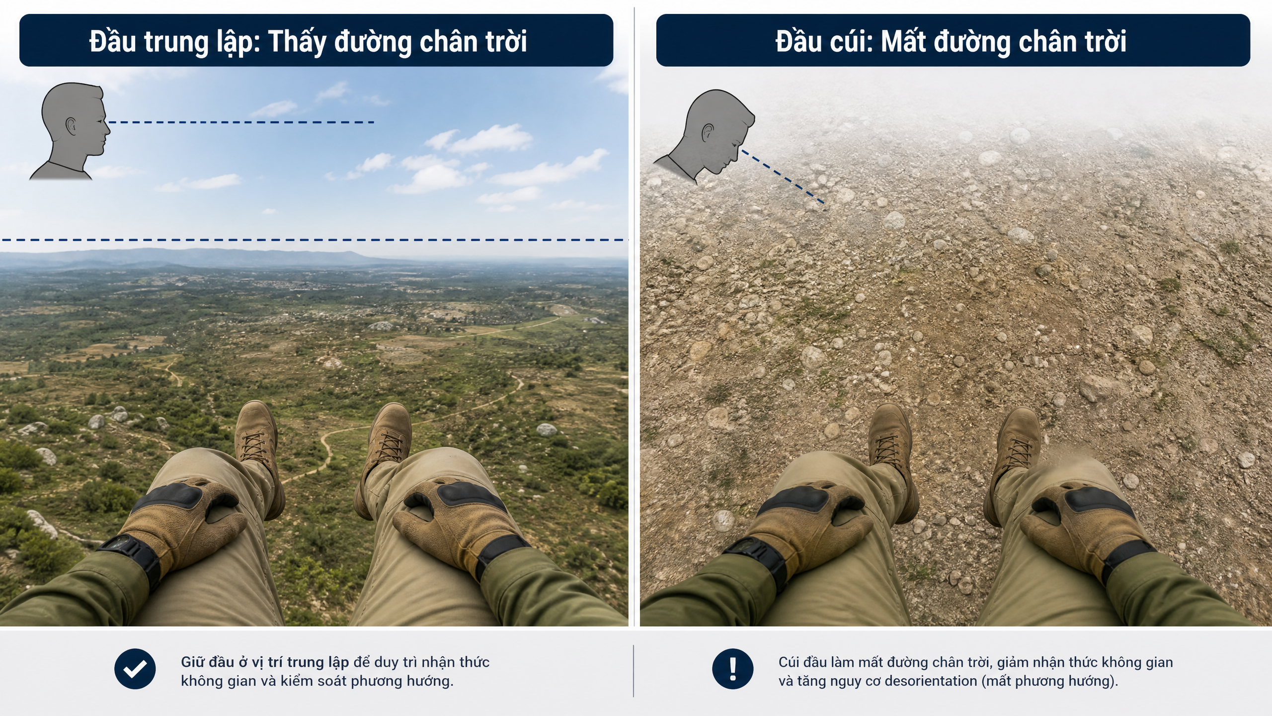 Neutral vs Forward Tilt Horizon Concept