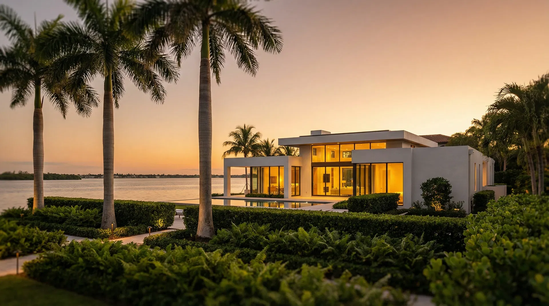 Matlock Custom Homes construction team reviewing blueprints on a Florida job site