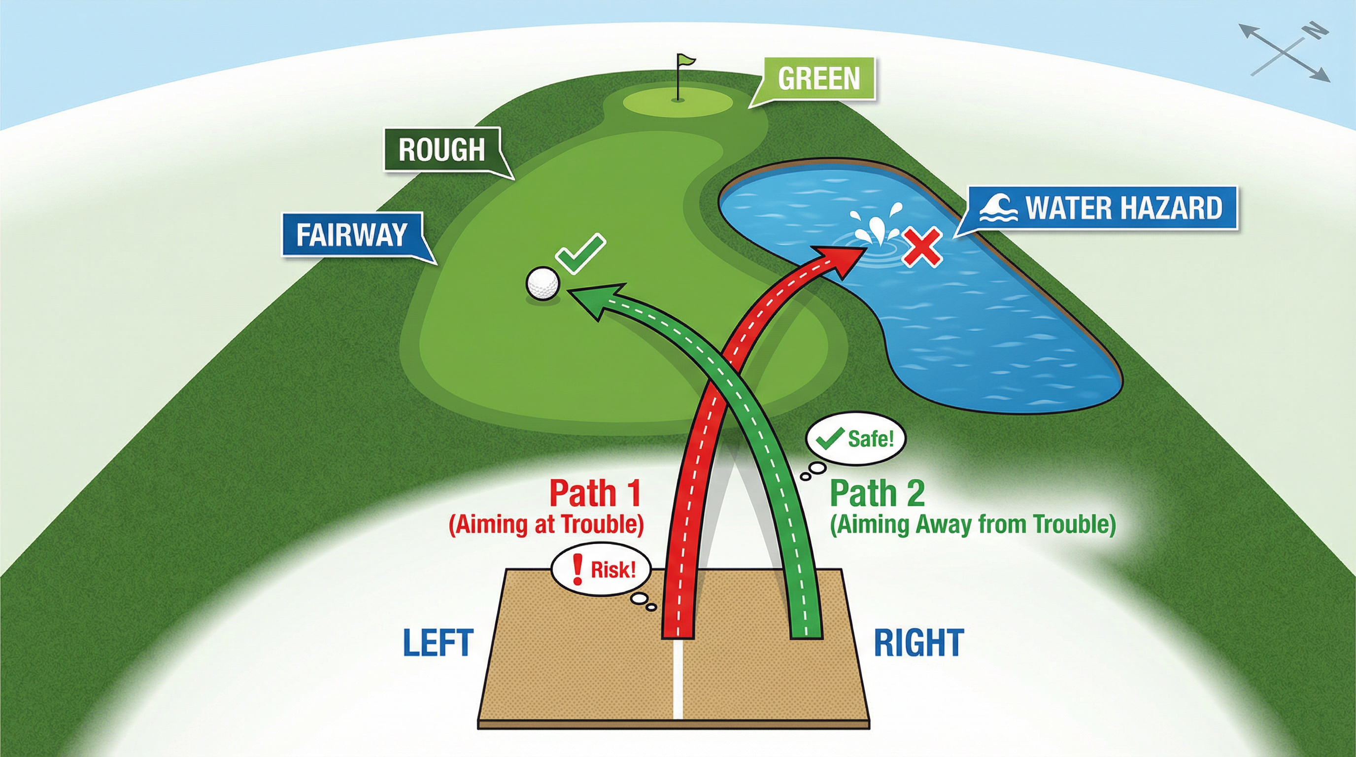 Tee box angles and positioning strategy