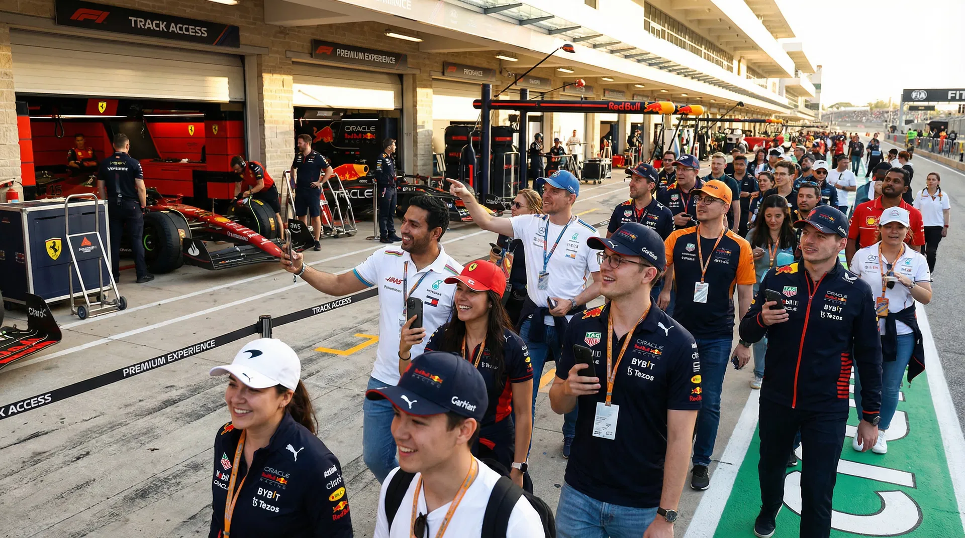 Pit lane access