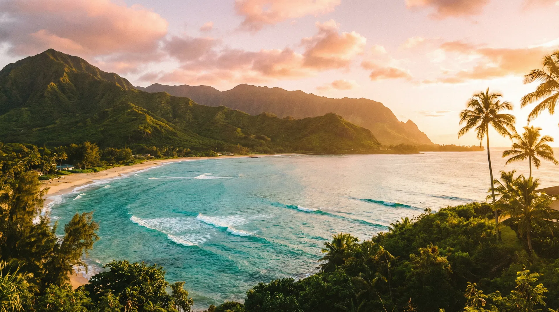 North Shore of Oahu panoramic view