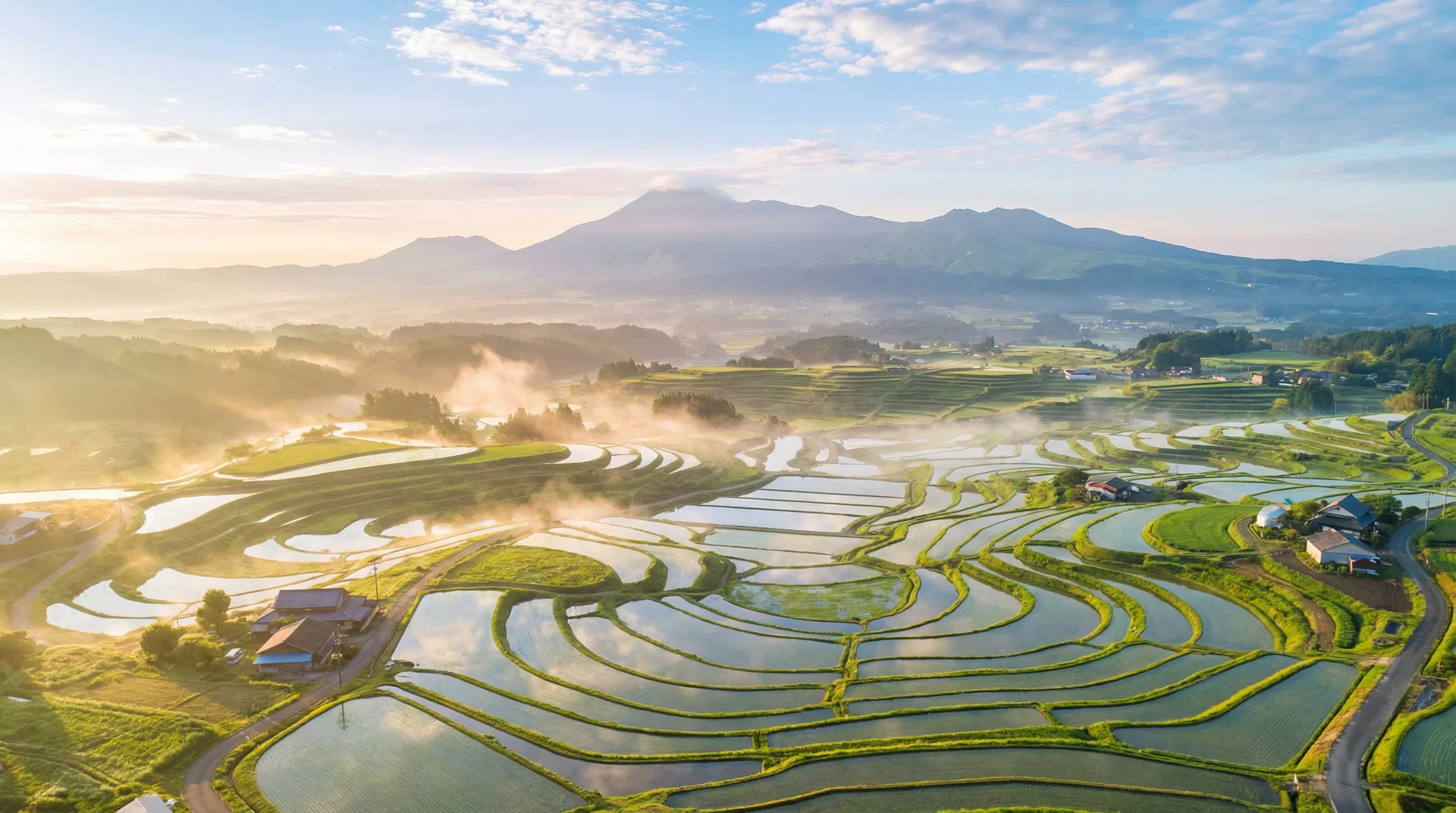 阿蘇の田園風景