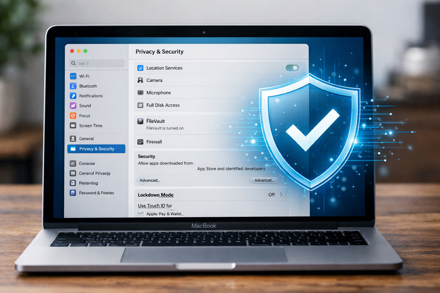 Macのセキュリティ設定イメージ