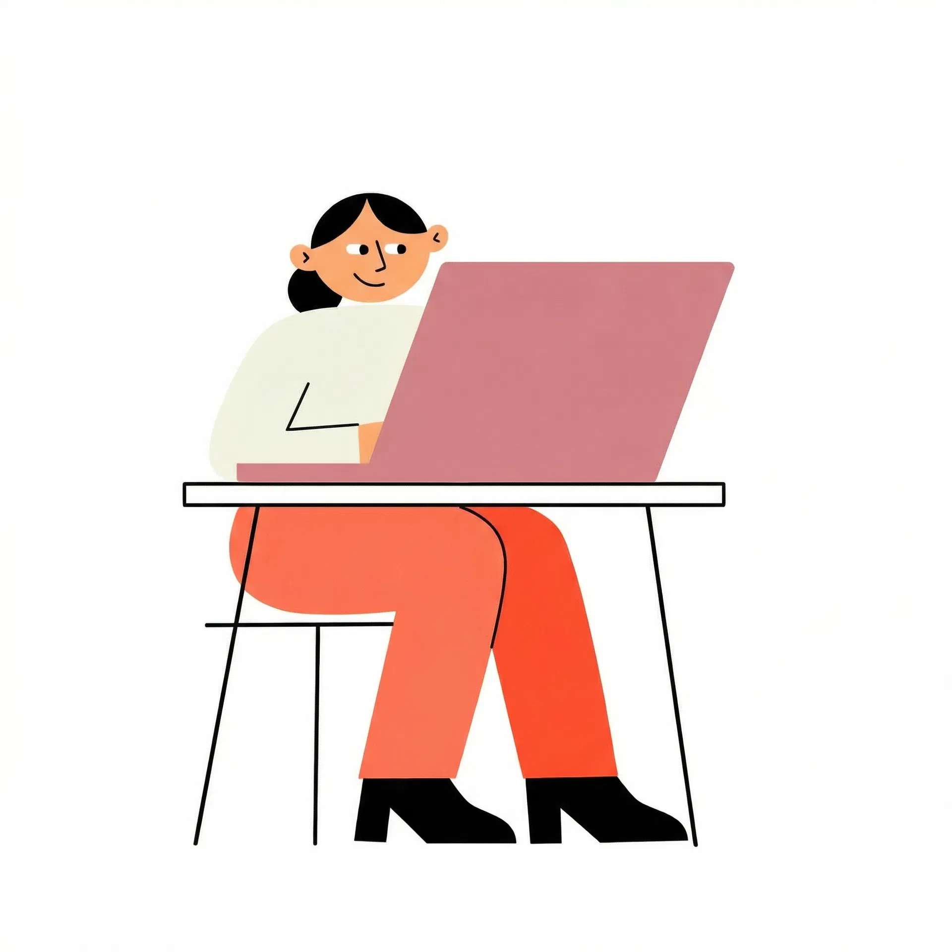 Parent researching schools on laptop