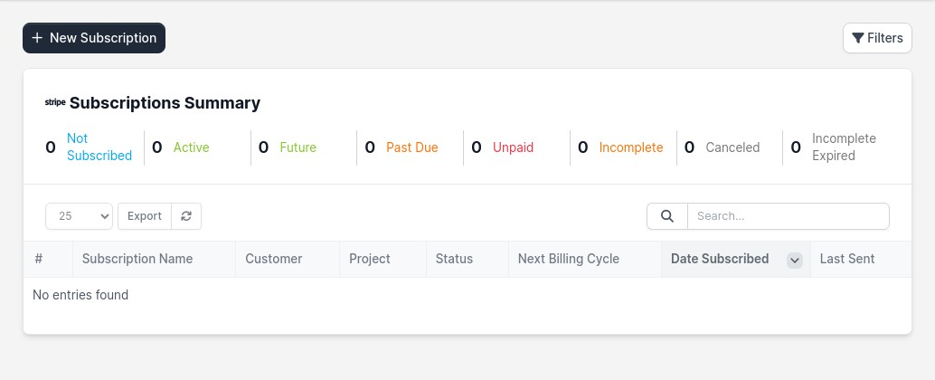 HostivaHub Subscriptions