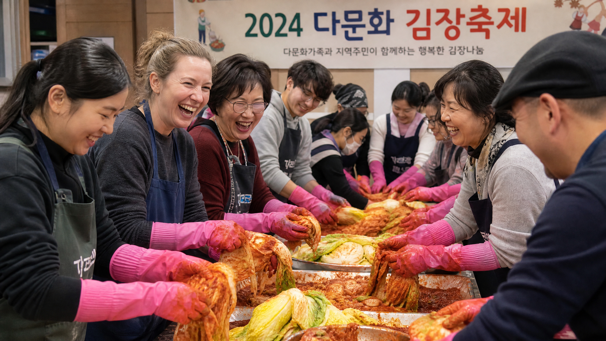 Community Kimchi Making