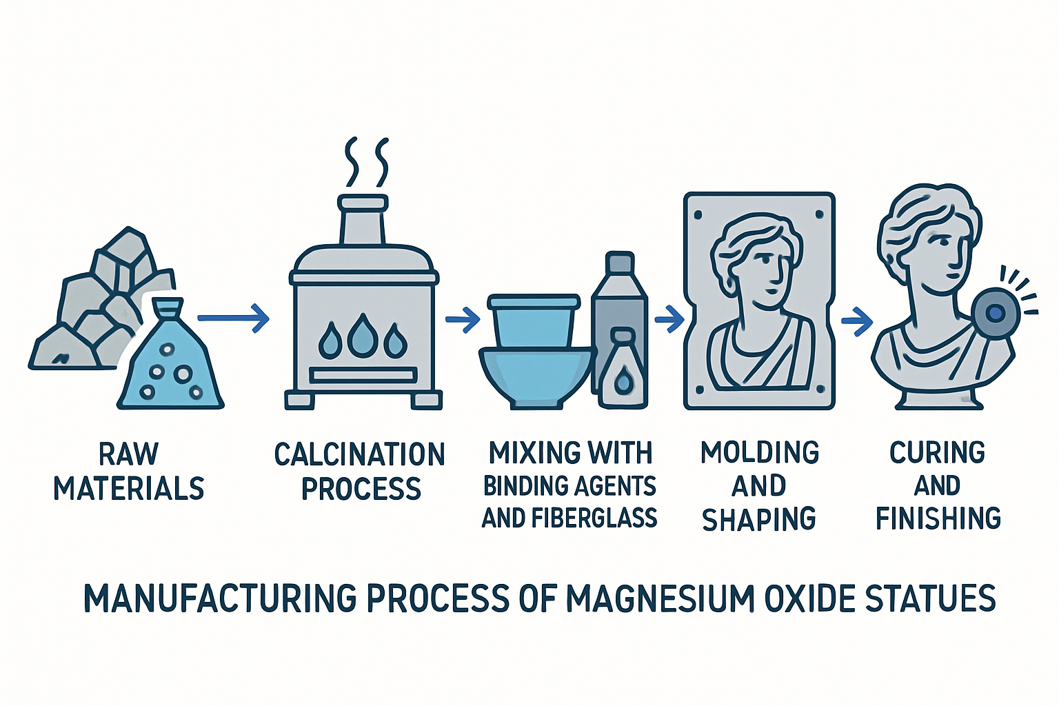 Magnesium Oxide Statue Manufacturing Process