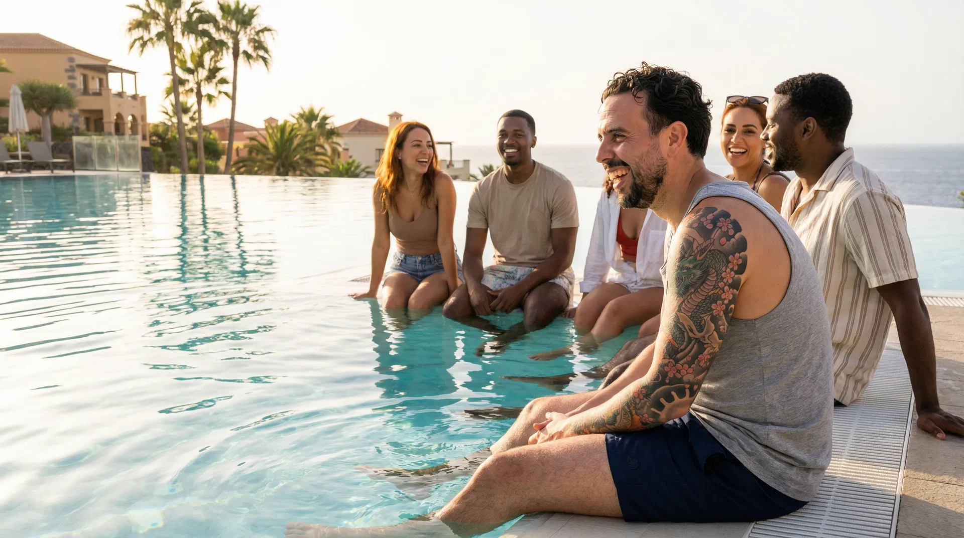 Networking en piscina