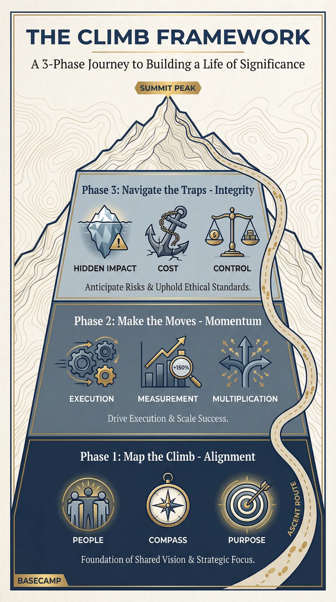 The Climb Framework - A 3-Phase Journey to Building a Life of Significance