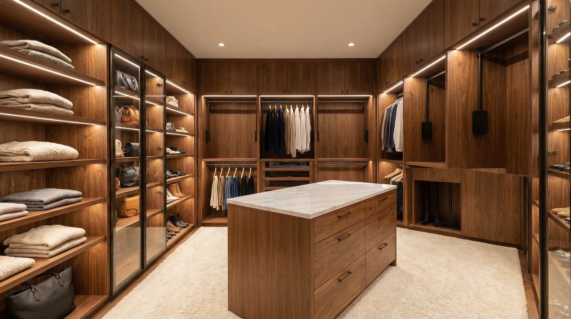 Clósets de Lujo: Soluciones de Herrajes para Crear Vestidores Funcionales y Elegantes