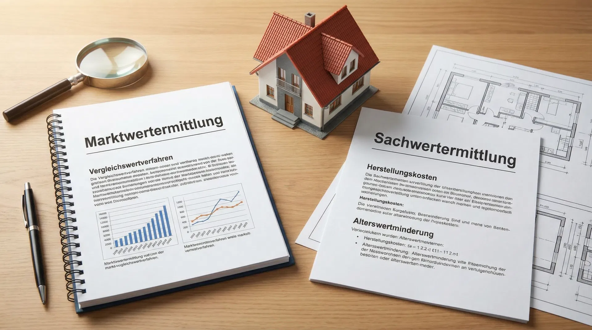 Titelbild: Marktwert vs. Sachwert: Warum der Unterschied entscheidend ist