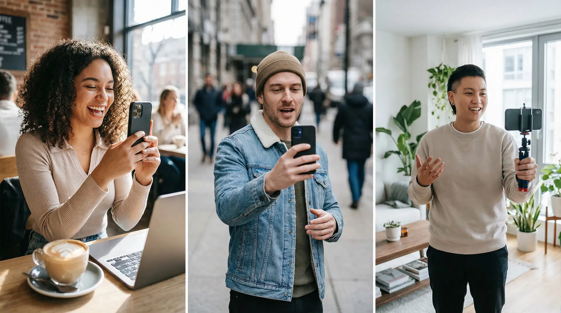 Content Creator produzieren authentische Videos