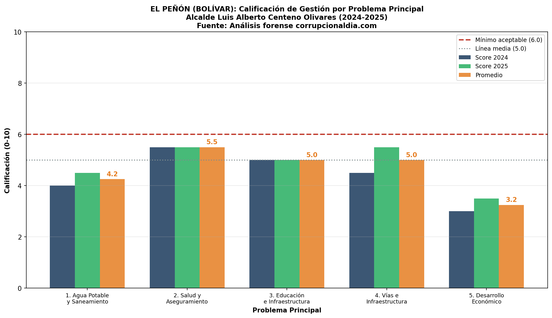 Calificación por Problema Principal