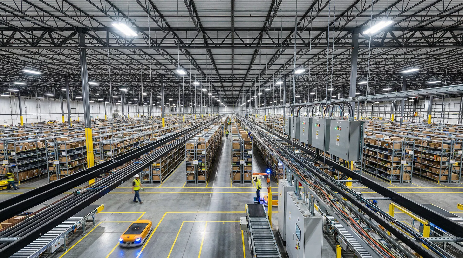 Commercial and industrial electrical services - office buildings, retail, and warehouse high-voltage systems