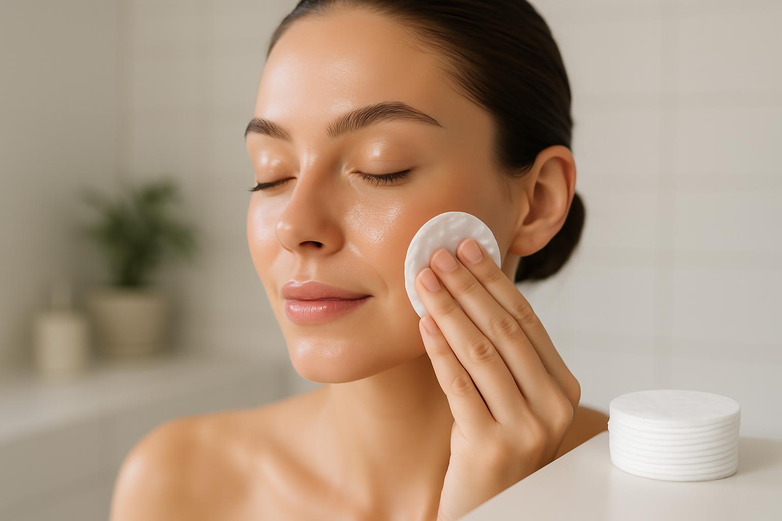 Cotton Pads Skincare Application