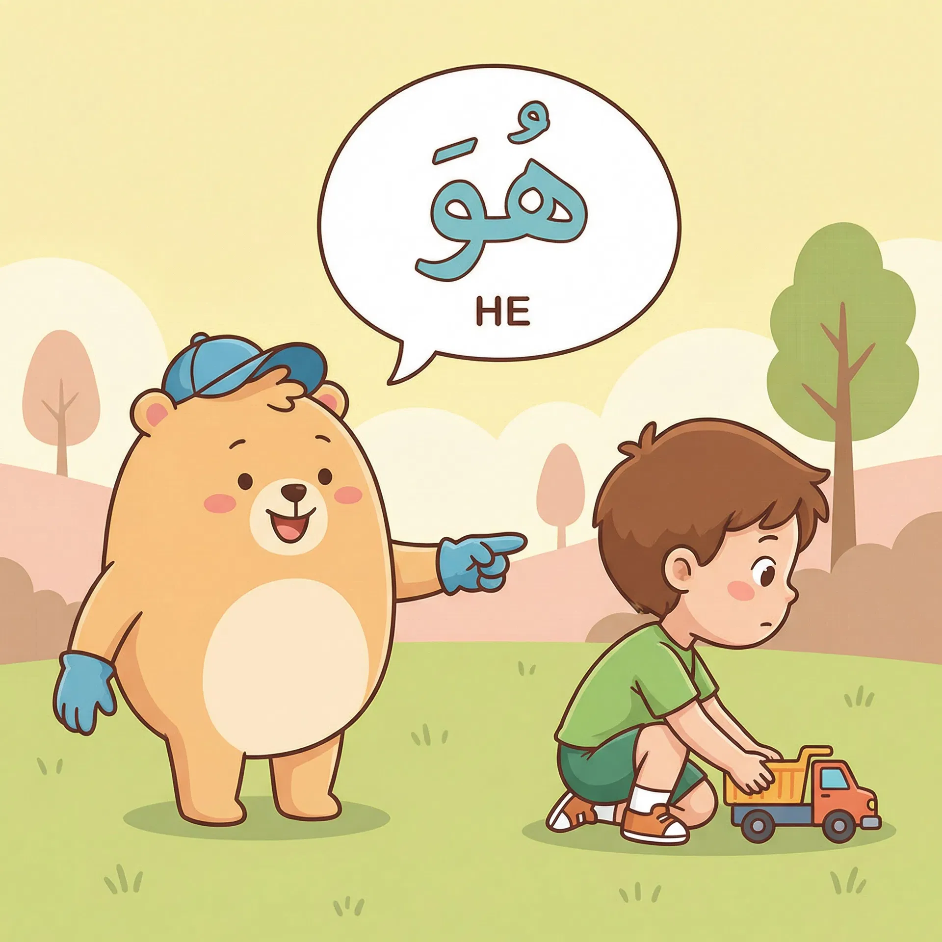 He
