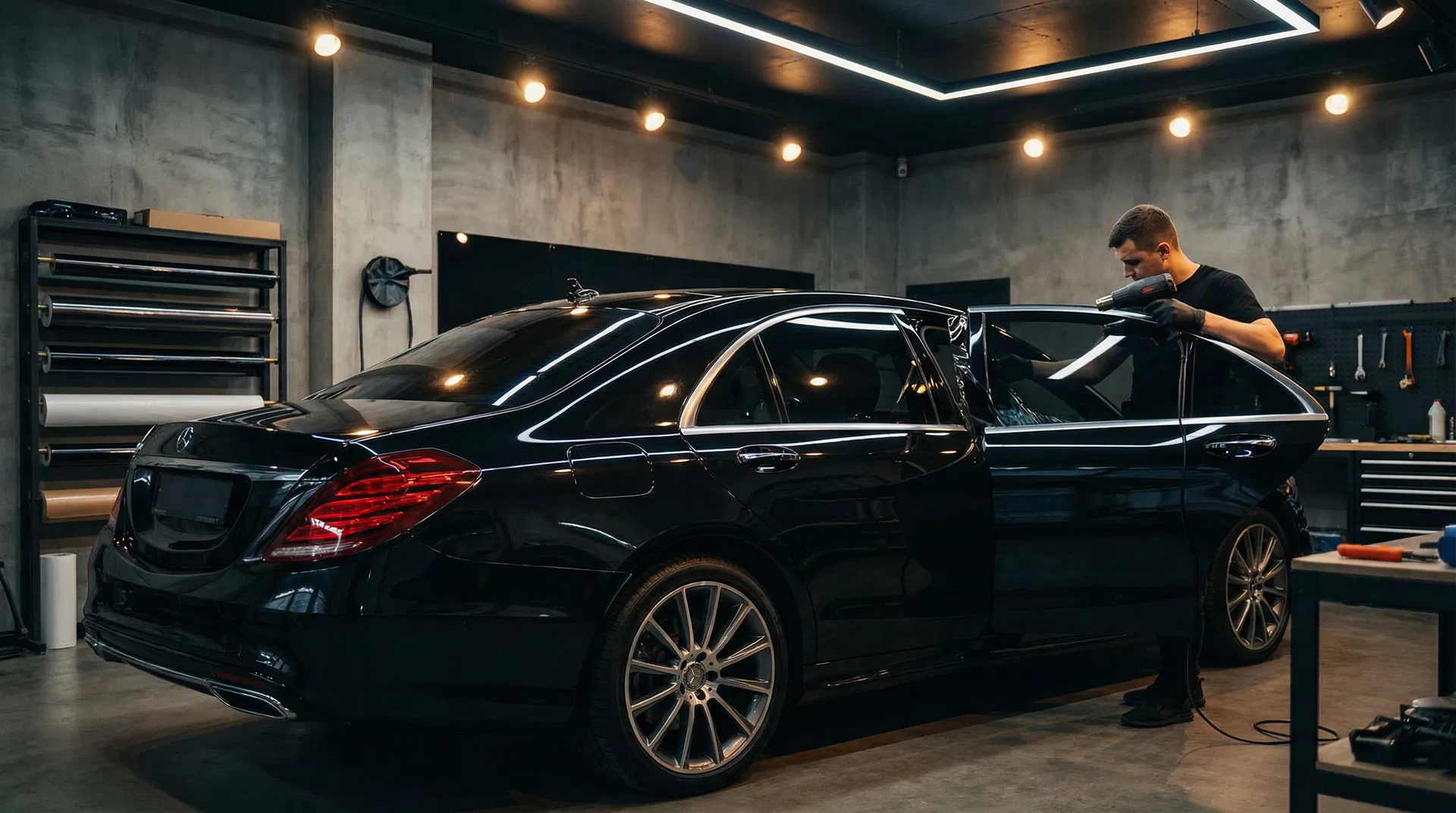 Professional window tinting service