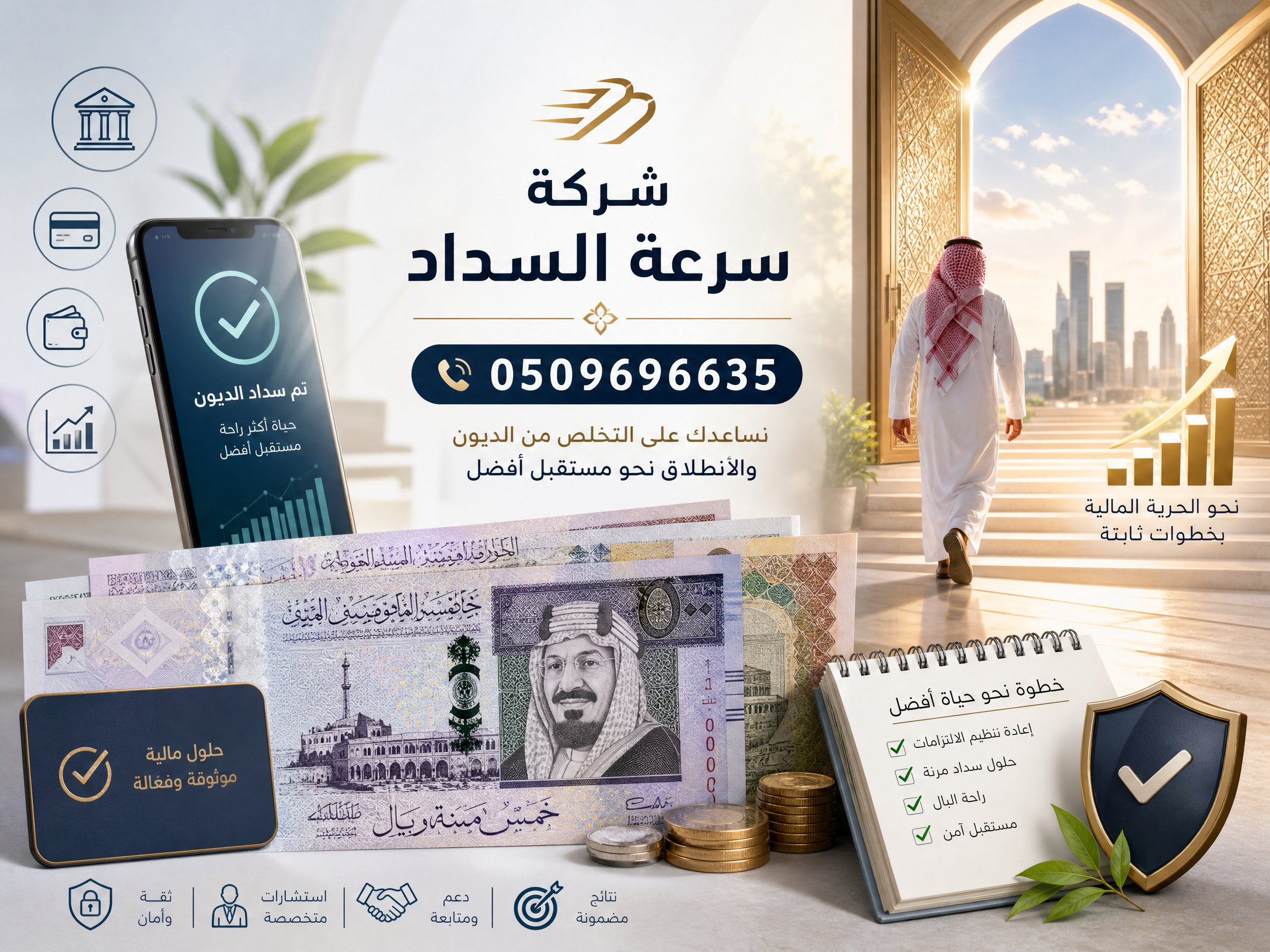 صورة توضيحية للحرية المالية