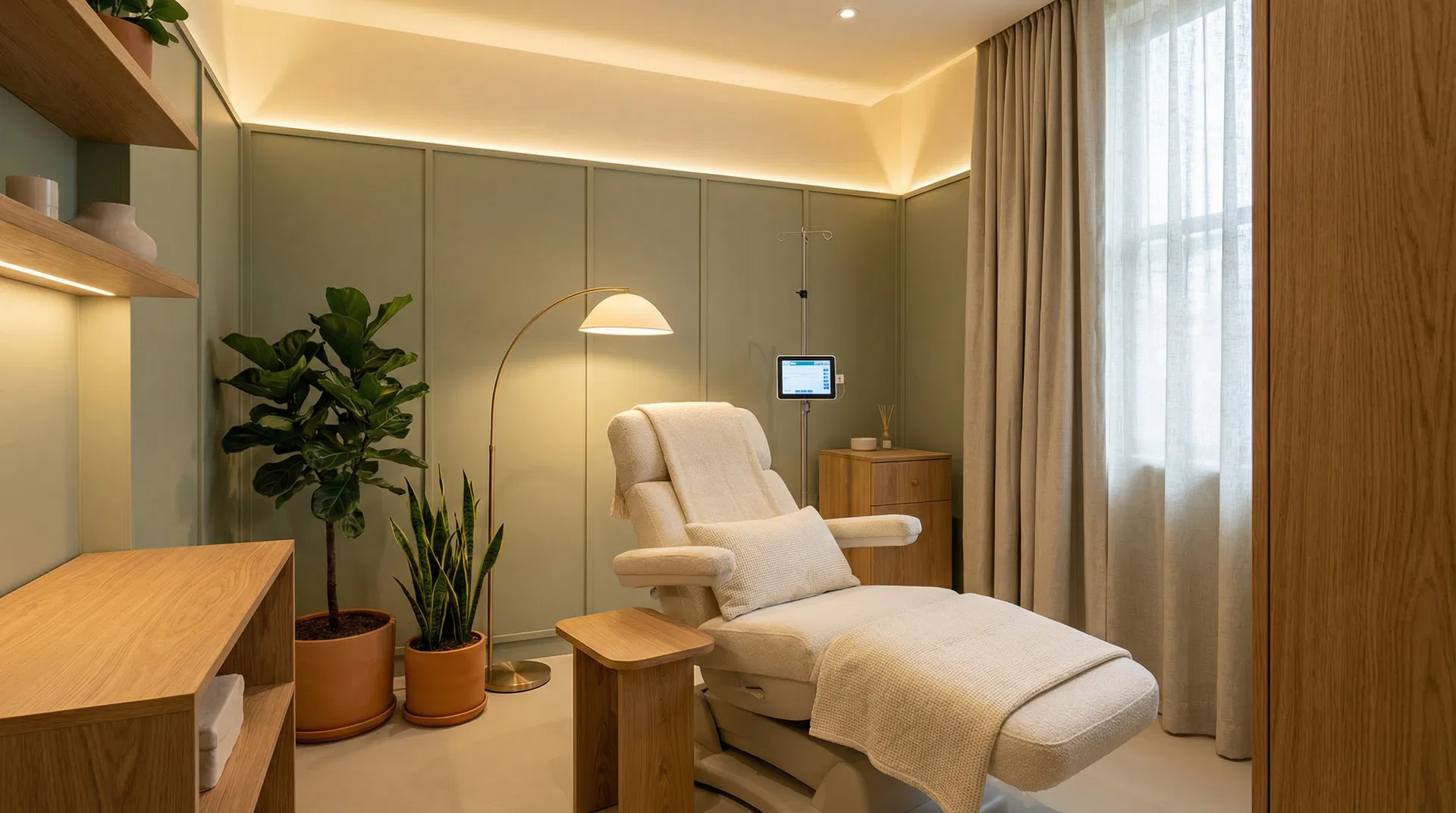 Premium ketamine therapy clinic interior