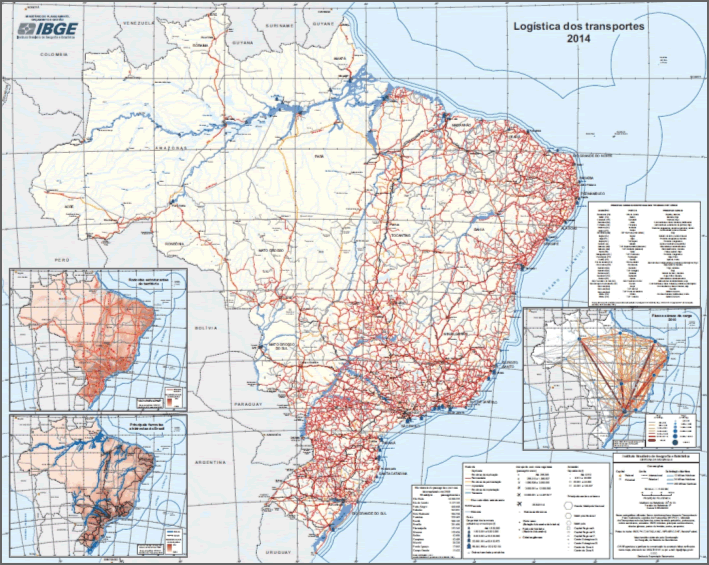Mapa Rodoviário do Brasil (IBGE)