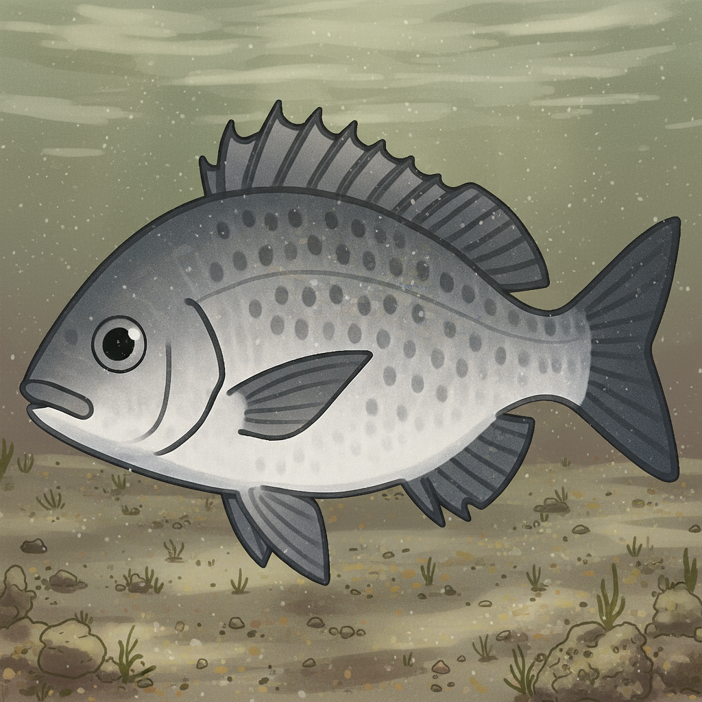 メイタ(クロダイの若魚)のイラスト