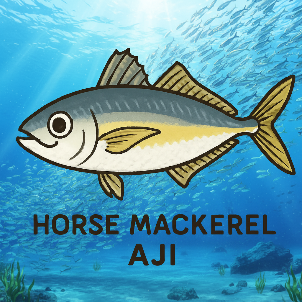 アジのイラスト