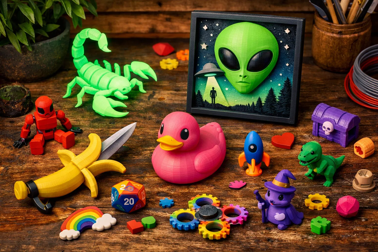 3D Printed gifts collection at Happy Campers Rescue Ranch
