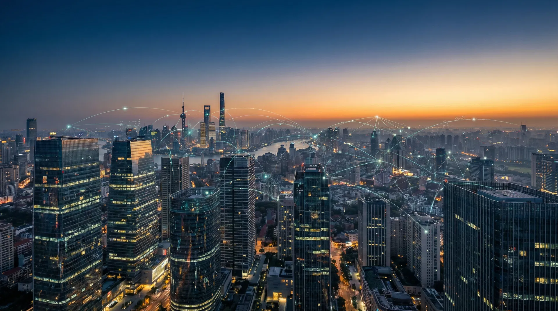 Global metropolis with network connections