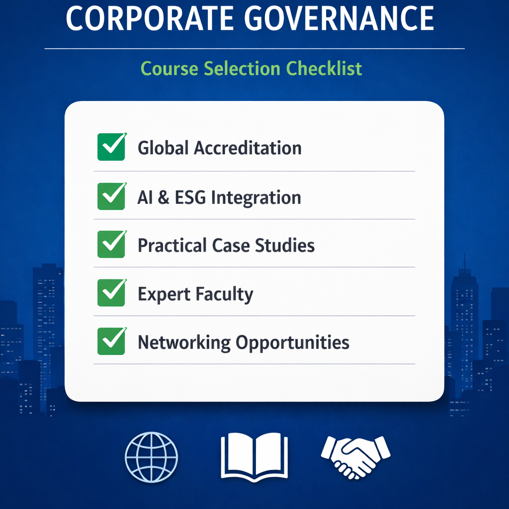 Corporate Governance Course Selection Checklist