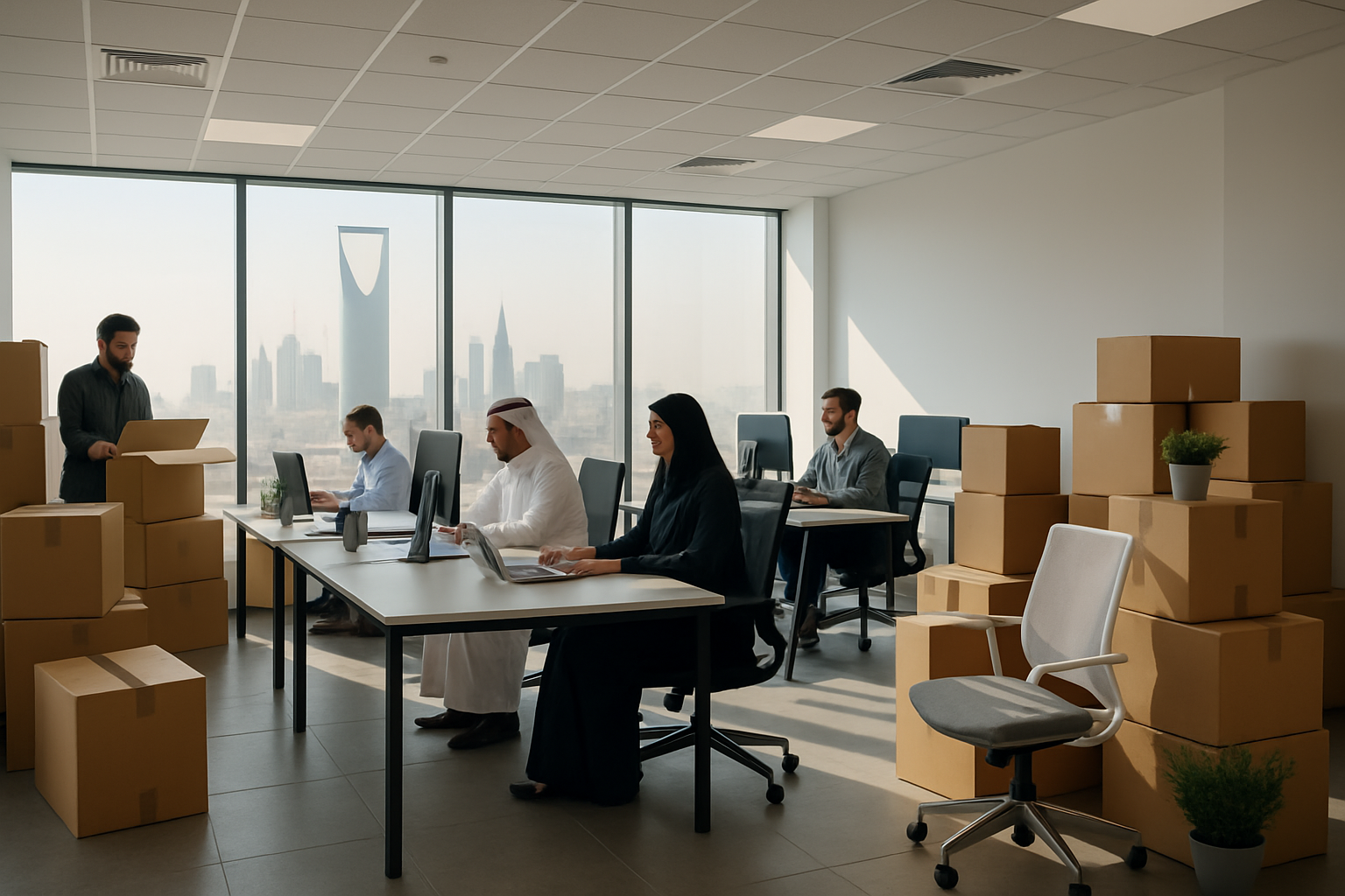 Commercial Office Move in Riyadh