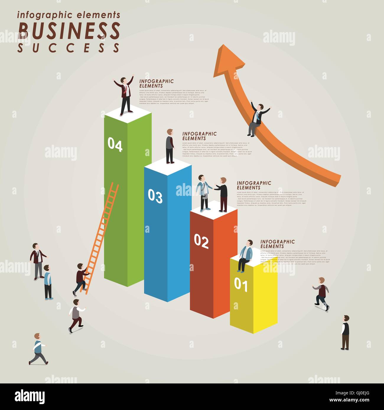 An infographic showing a business growth chart, symbolizing success and optimization. An infographic showing a business growth chart, symbolizing success and optimization.