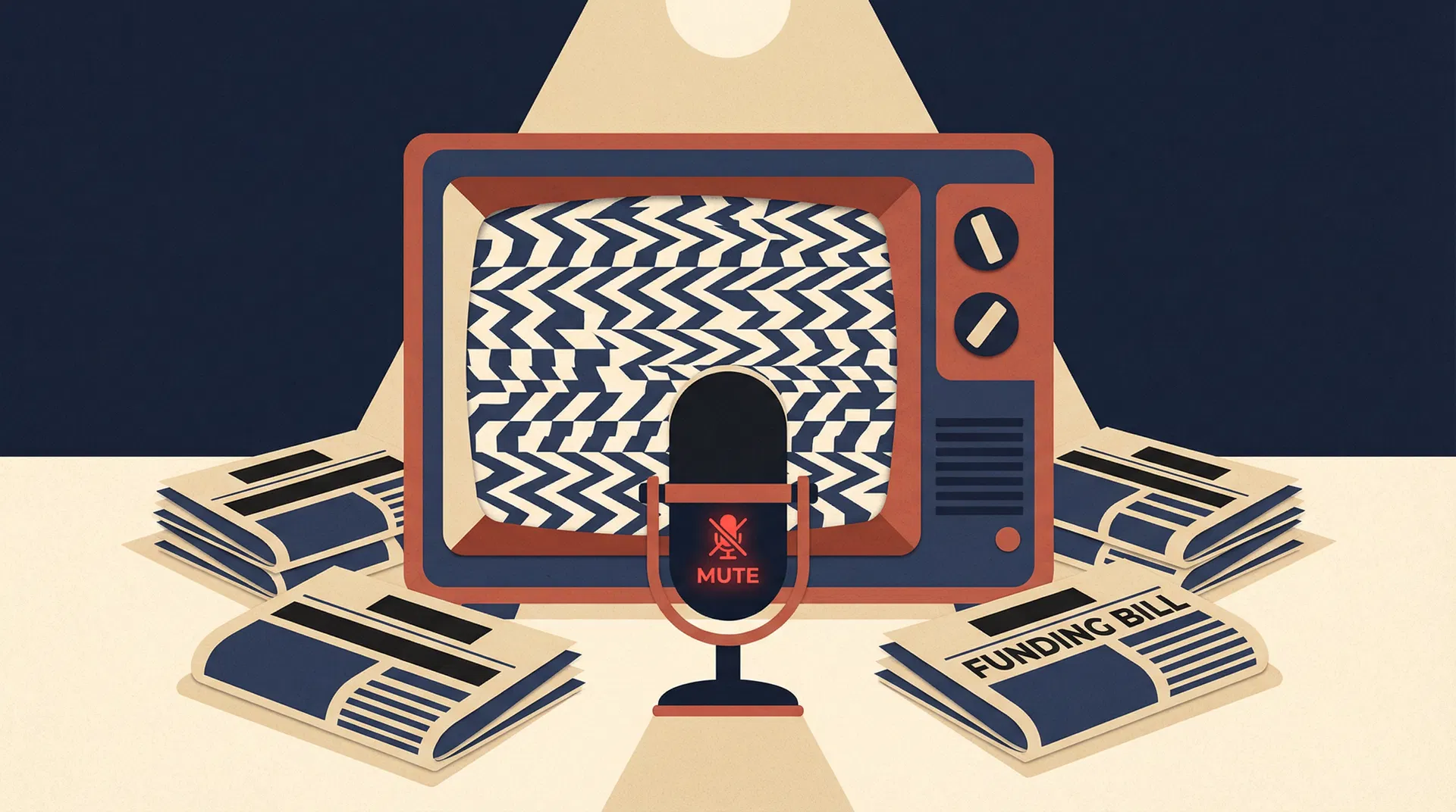 メディアの沈黙を象徴するイメージ