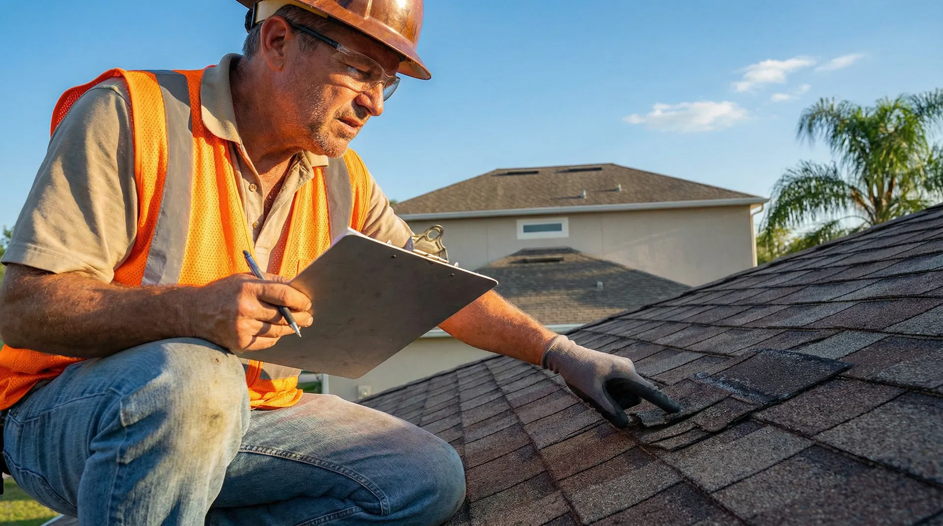 Professional roof inspection