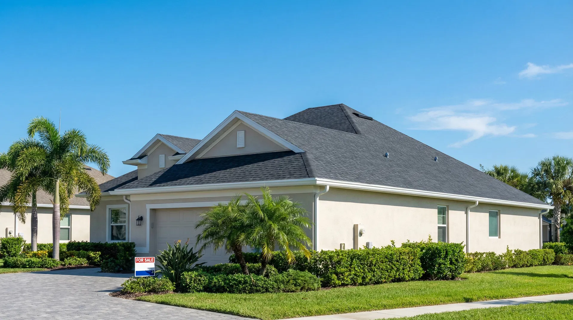 Newly completed roof