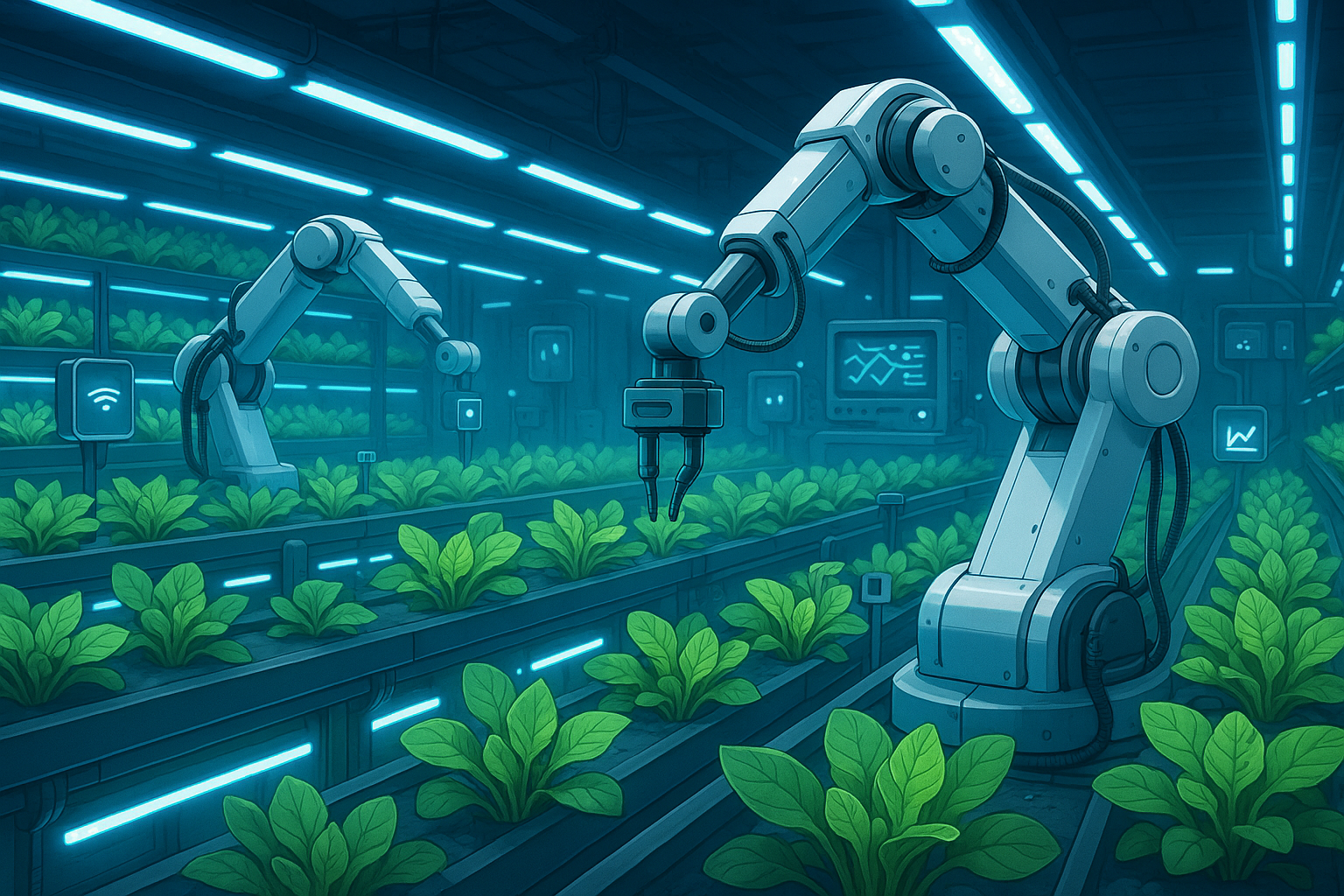 Hydroponics Growing Systems AI Automation in Hydroponics