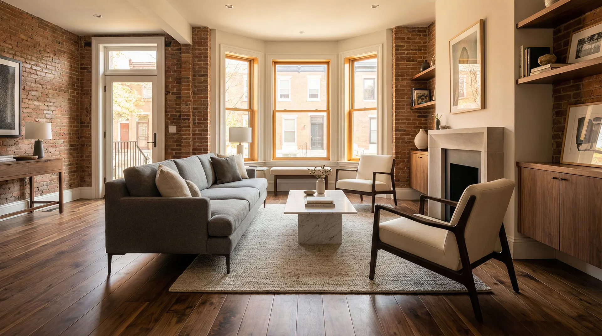 Beautiful hardwood flooring in Philadelphia home