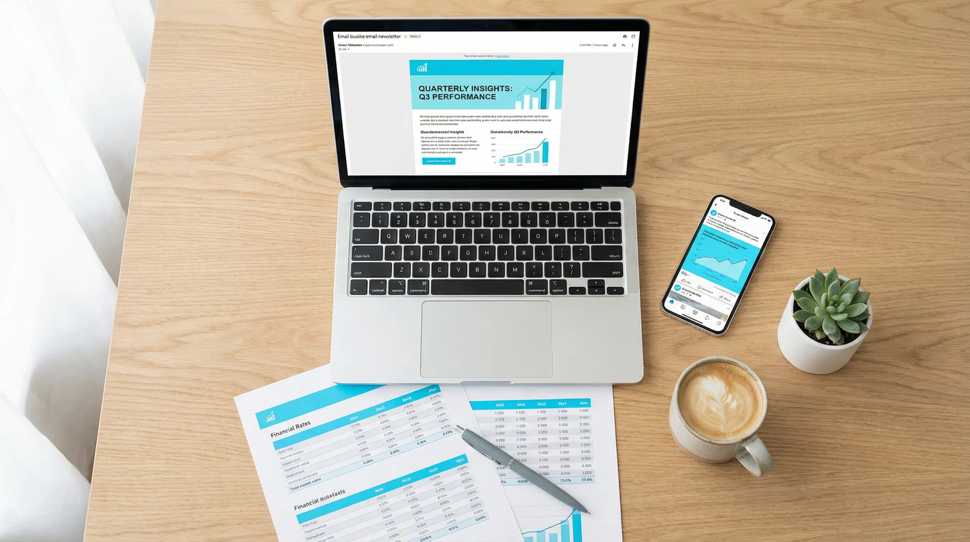 Newsletter marketing workspace