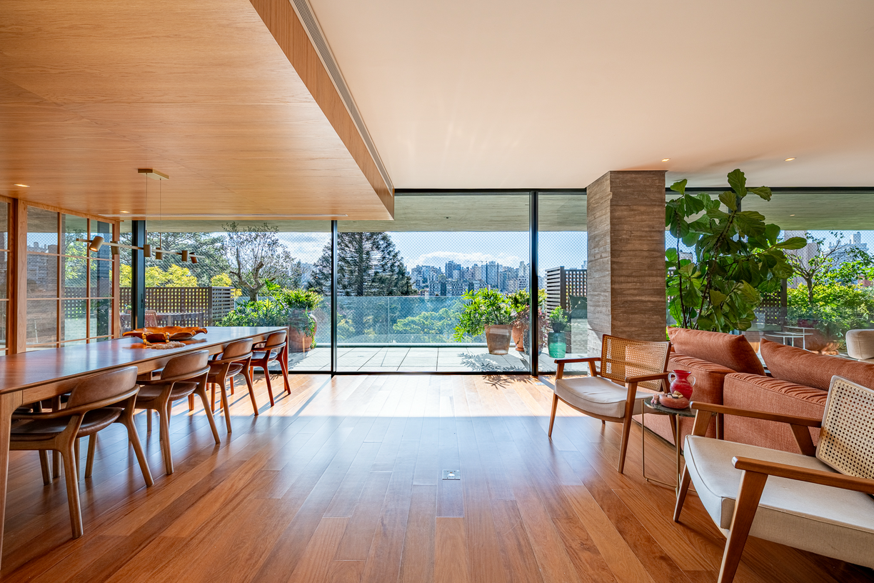 Varanda principal com vista panorâmica